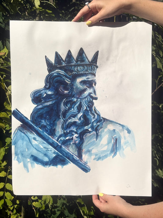 Poseidon - Original Artwork - 420mm x 515mm
