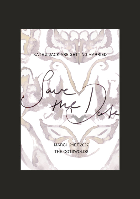 Ink Baroque Save the Date Template