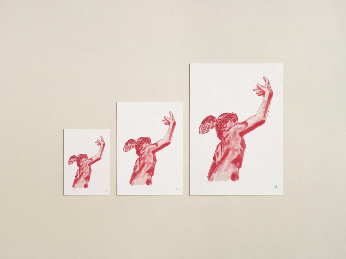 Hermes Art Print | Greek Mythology Wall Art | Classical Art Print